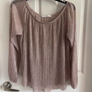 Potter's Pot Sheer Shimmer Blouse Size L